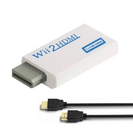 BD&M Wii to HDMI Adapter, WII to Hdmi Converter, Connect Wii Console to HDMI Display Monitor with 3.5mm Audio Supports All Wii Display Modes