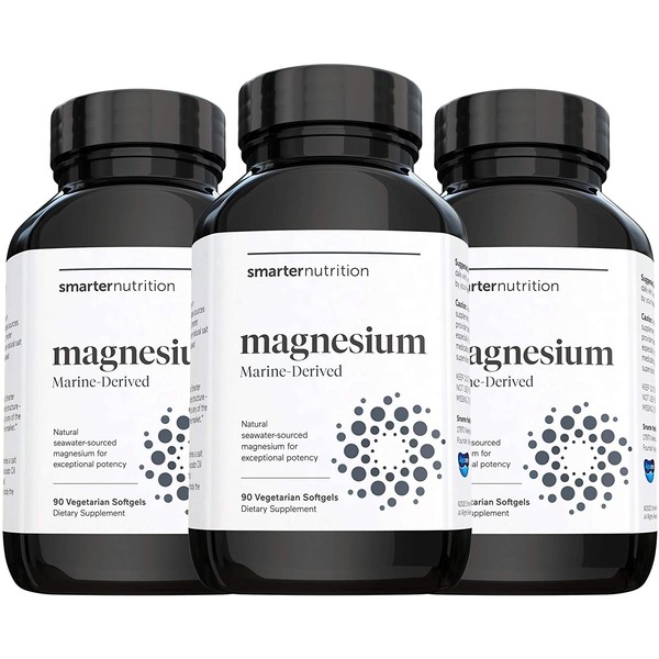 The Right Form of Magnesium - Highest Concentration. Highest Bioavailability. No Laxative Effect. Easily Digestible in a Veggie Softgel (30 Servings)