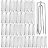 SHENLIU 150Pcs Stainless Steel Curtain Pleat Hook Curtain Pleater Tape