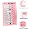 3 TO DO List Checklist, BetterJonny Chore Chart with Notepad