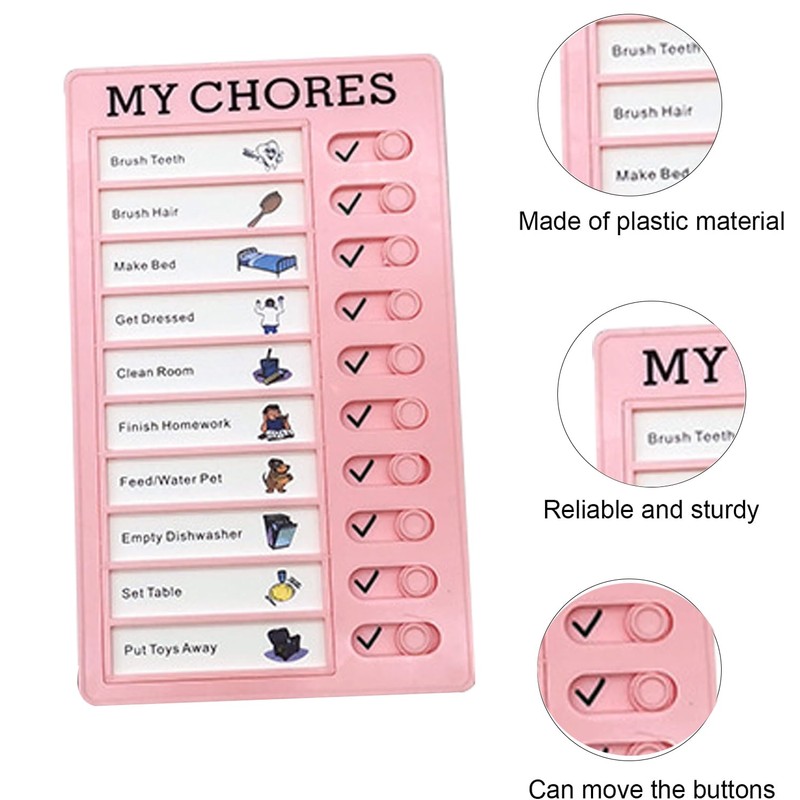 3 TO DO List Checklist, BetterJonny Chore Chart with Notepad