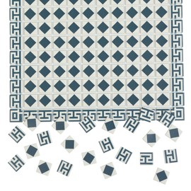 200 pcs, Dollhouse Flooring, 1:12 Scale Doll House Tiles, Miniature Dollhouse Accessories, REDUCIO!