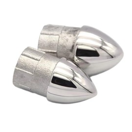 HAIWEN 316 Stainless Steel Bullet Insert Cap,Marine Grade Pipe Fitting End Plug Cap Boat Bimini Top Inside Eye for 1inch 25mmTube/Pipe (2Pack, for 1" Tube/Pipe)