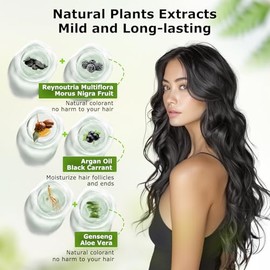 Limer Champú Tinte Capilar Multicolor Con Burbujas, Cobertura Semipermanente De Canas Con Ingredientes Herbales 6 En 1, Retoque De Raíces, Fórmula Sin