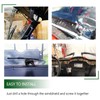 UNIGT 2 Set UTV Windshield Wiper Kit Hand Operated Manual