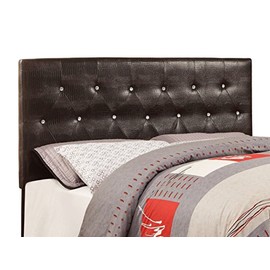 Furniture of America Nile I Faux Crocodile Skin Adjustable Headboard, Full/Queen, Brown