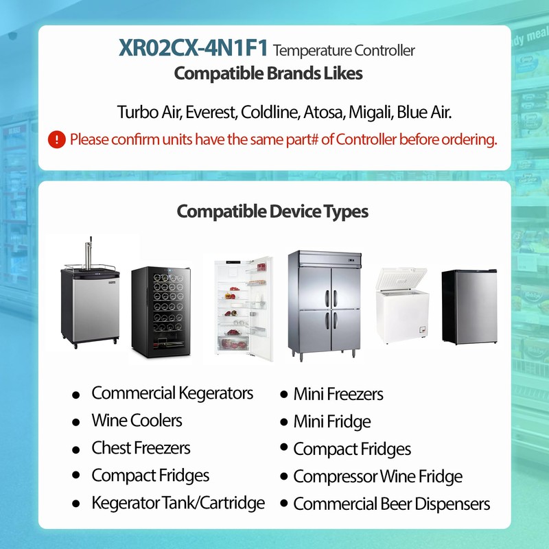 for Dixell XR02CX-4N1F1 Temperature Controller Digital Thermostat Controller with Temperature