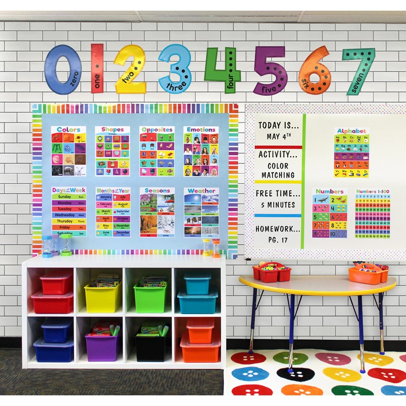 Teacher Created Resources Colorful Early Learning Educational Poster Pack (TCR7456)