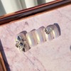 Crystal Snowflake Handmade Nail Tips - Oval / 크리스탈 눈꽃