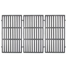 Hongso Cast Iron Grill Grates Replacement for Kitchen Aid 720-0727, 720-0745, 720-0745A, 720-0819, Master Forge GCP-2601, Jenn-Air 720-0709, 720-0720, Perfect Flame, Set of 2 (PC0193)