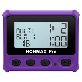 HONMAX 8100 Professional Interval Timer and Stopwatch, Backlight, USB-C Charged, Clock (Purple)