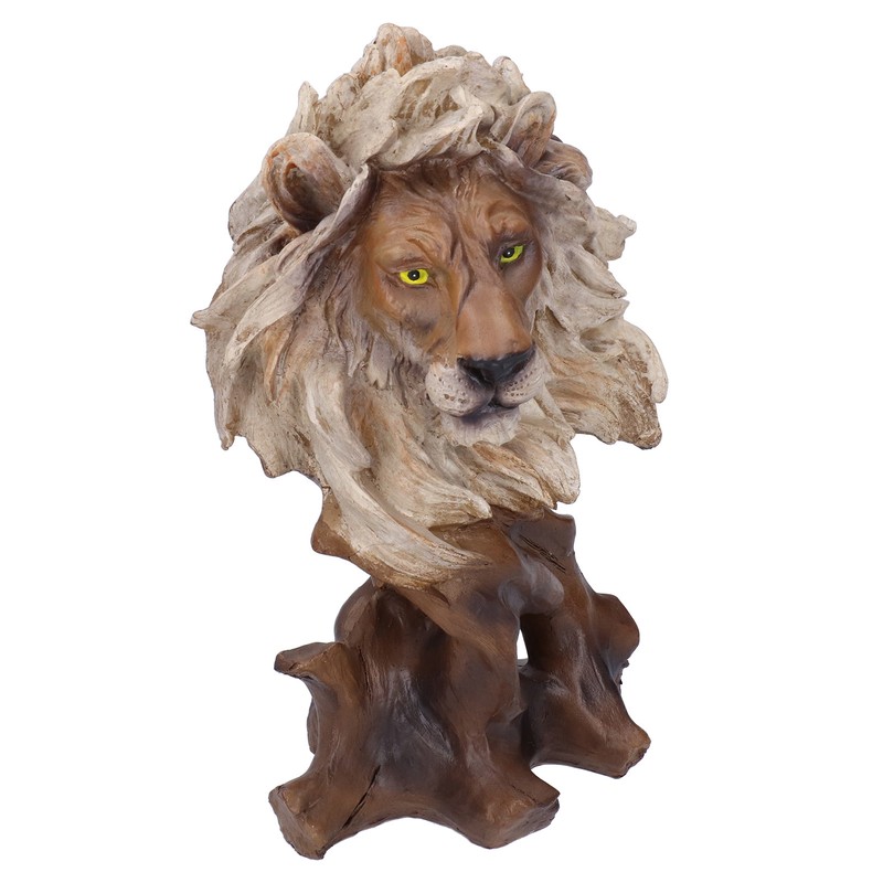 Resin Craftwork Craft Animal Sculptures Decorative Ornament Home Office DecorationLion