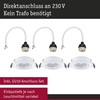 Paulmann 92109 Recessed Light Set of 3 Swivelling Round 90