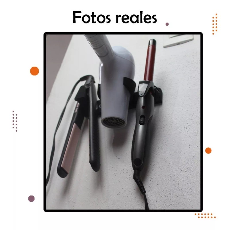 AMENO Base Para Plancha De Pelo Soporte Para Secadora Y