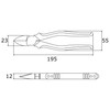 Victor Plus ZK70-175 Powerful Nipper/6.9 inches (175 mm) / Exquisite
