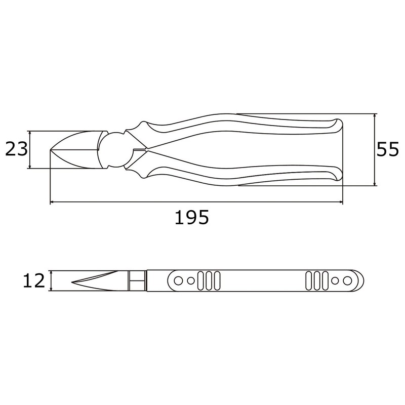 Victor Plus ZK70-175 Powerful Nipper/6.9 inches (175 mm) / Exquisite