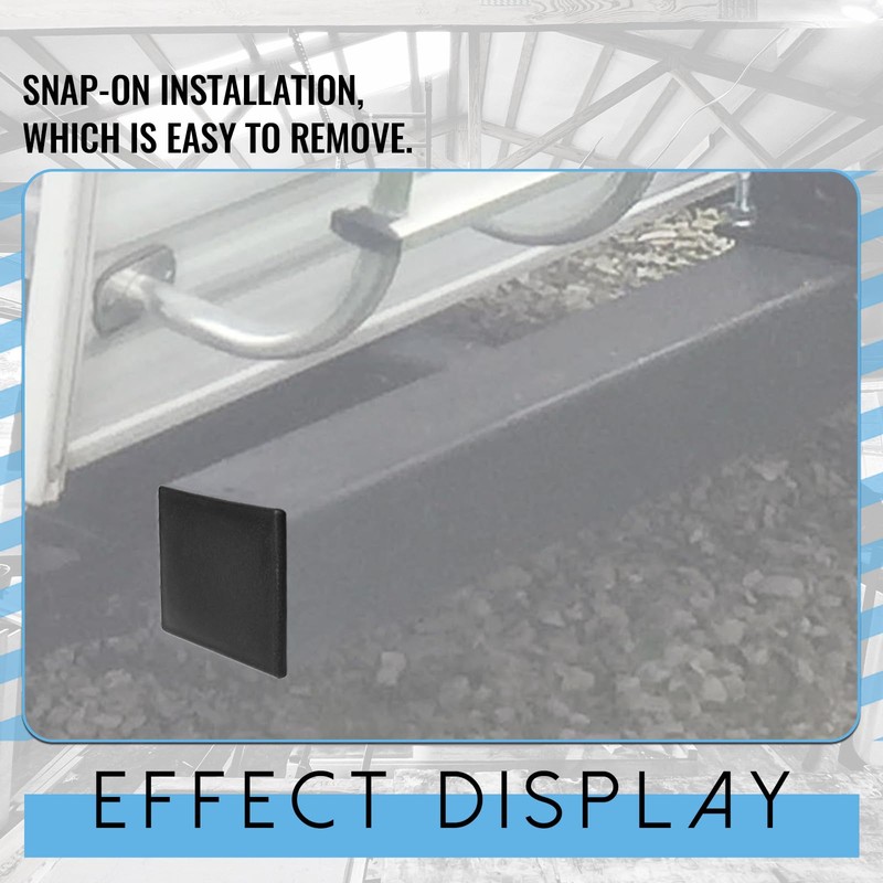 HECASA 2Pcs 4" RV Bumper Plug End Cap Compatible with