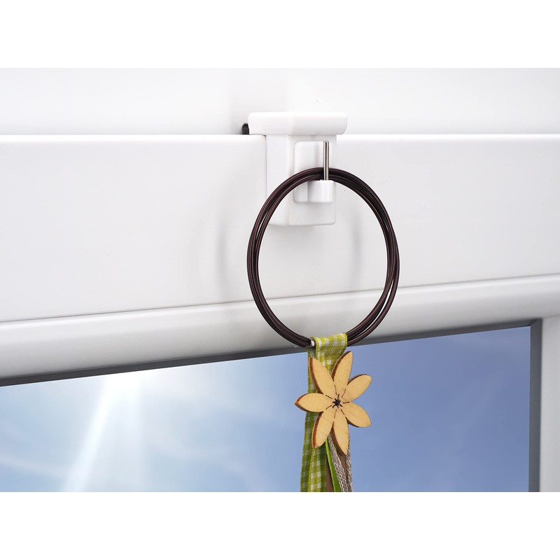 dekondo - 2 x Window Hooks Decorative Hooks Window Clip