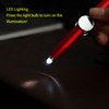 Anti Anxiety LED Metal Ballpoint Pen, Stress Reducing Rotating Fingertip