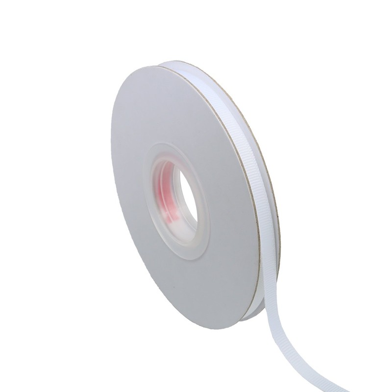 Ribbonitlux 1/4" wide Solid Grosgrain Ribbon 25 Yards (029-White）, Set