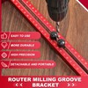 MorningRo 4 in 1 Router Milling Groove Bracket Aluminum Alloy