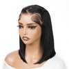 SUPERNOVA Glueless Styled Short Bob Wig Human Hair 13x4 Lace