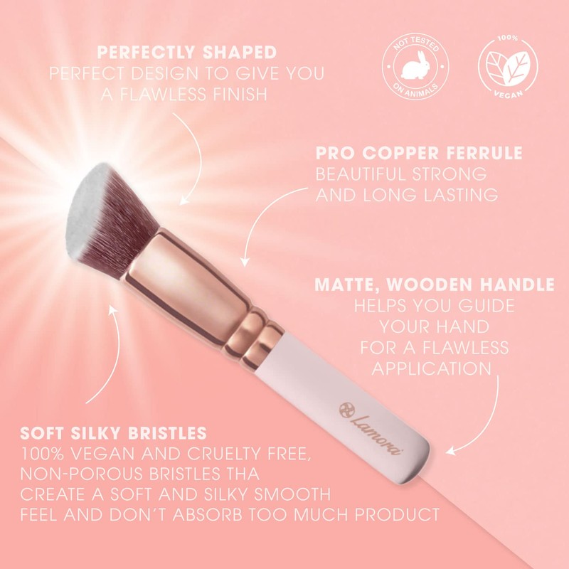 Kabuki Makeup Brush Set - Foundation Powder Blush Concealer Contour