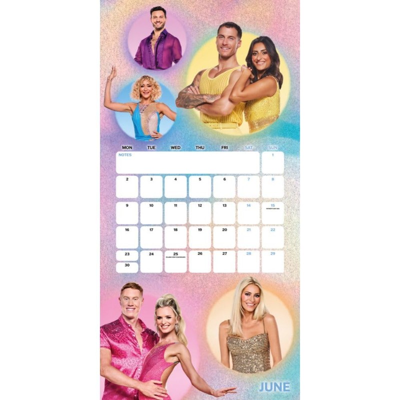 Strictly Come Dancing Calendar 2025 Square Wall Calendar Strictly with