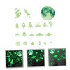 Generic Nursery Room Wall Sticker Set Glow Dark Stars and