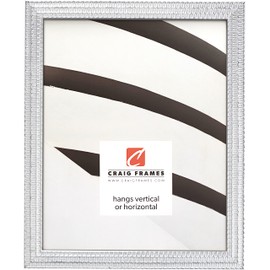 Craig Frames Farnsworth Picture Frame, 11 x 14 Inch, Silver