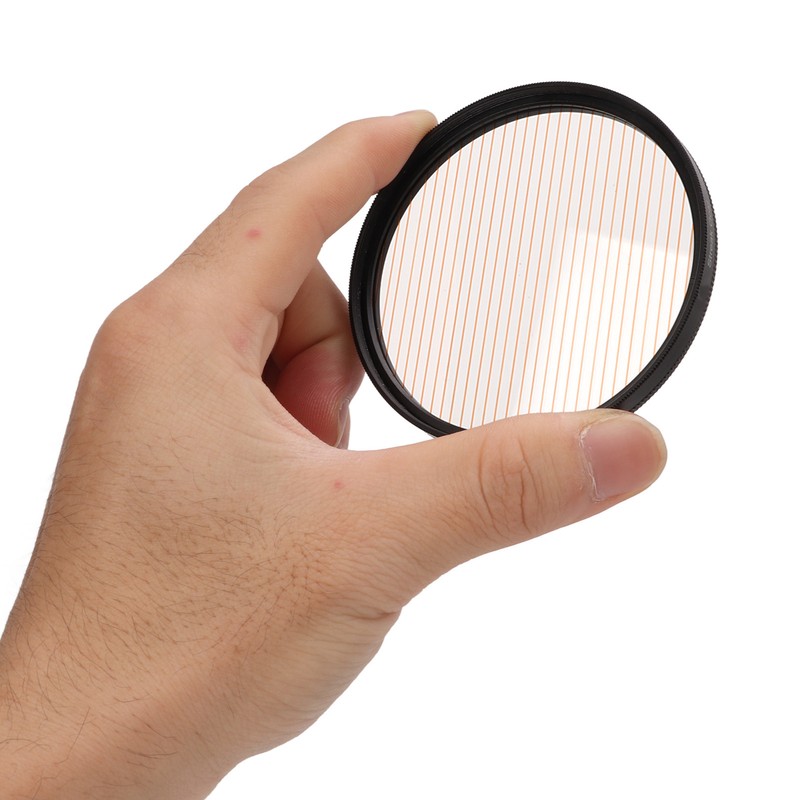 Gold Streak Digital Camera Lens Filter Antiscratch Optical Glass Aluminum