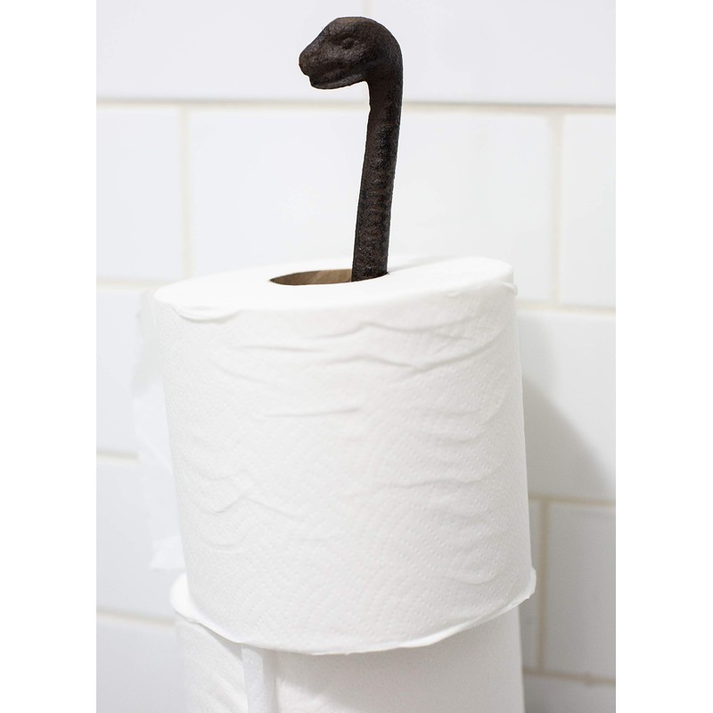 Dinosaur Cast Iron Paper Towel Holder - Sturdy and Functional