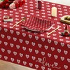 Horaldaily Valentine Tablecloth 60×104 Inch Rectangular, Cotton Candy Love Red