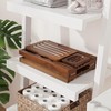 Premium Foldable Teak Bathtub Tray, Expandable Bath Tray for Tub,