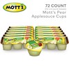 Mott's Mott's Pear Applesauce, 4 Oz Cups, 72 Count (12