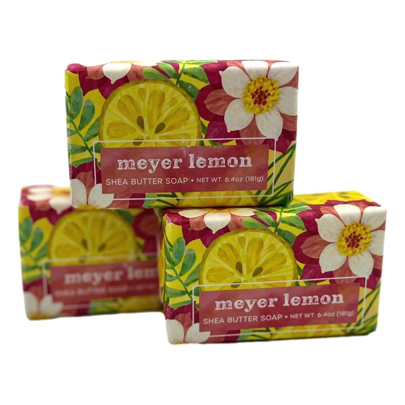 Greenwich Bay Trading Company Meyer Lemon Shea Butter Soap, 6.4