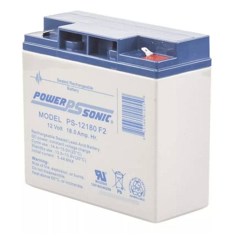 Power Sonic Ups Pl-12180 F2 De Respaldo 12 18/a Reemplazo