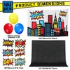 Super Theme Hero Party Photography Backdrop with Hero Card Balloons