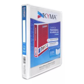 Kyma Carpeta Panorámica 1 Pulgada Arillo En D 200hojas C/ventana
