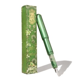 Ferris Wheel Press , Aluminum Carousel Fountain Pen, Book of Botany, Aircraft grade aluminum body, Threaded cap with air seal system, Medium