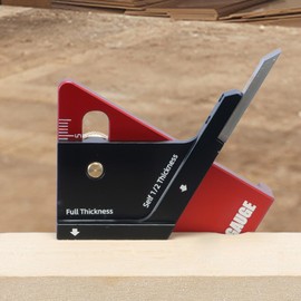 Center Finder Woodworking,Scribe Tool Woodworking | Fit Less Than 58mm Thick Scriber Compact Aluminum Alloy Layout Ruler for Engineering Stair Building Carpenter Welding Preparation Pipe Fitting