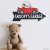 Peanuts Snoopy's Garage Arrow Metal Sign - Fun Peanuts Wall