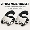 Pot Spoon Holder Clips for Cooking Utensils – 2-Pack Stainless
