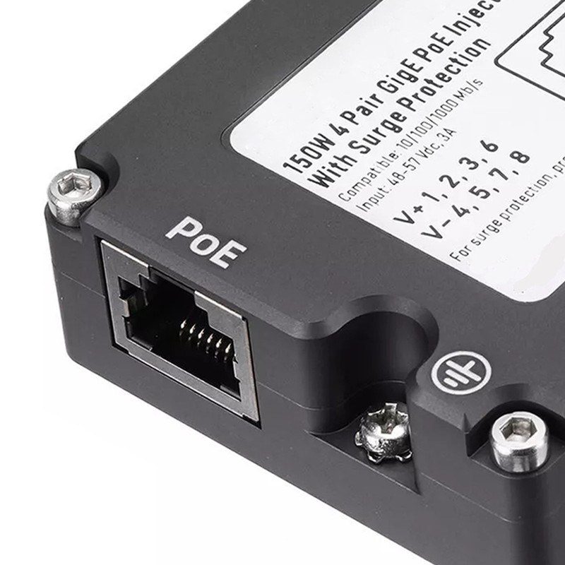 Power Over Ethernet Injector 150W Gigabit Passive Power Over Ethernet