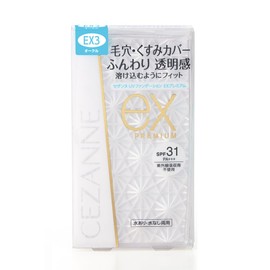 Cezanne UV Foundation EX Premium EX3 Ochre, 0.4 oz (10 g)