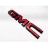 Auto Front Rear GMC Red Black Emblem Overlay 2019-2022 GMC