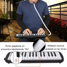 Quick Life Buy Melódica 32 Teclas Kit Escolar Con Bolsa Flauta Regalo Músic