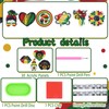 Lingvee 24 Pcs Juneteenth Day Diamond Art Refrigerator Magnet Sticker