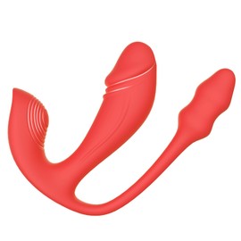 3 in 1 Remote Wearable Vibrator, Butterfly Sex Toys for Women, Red