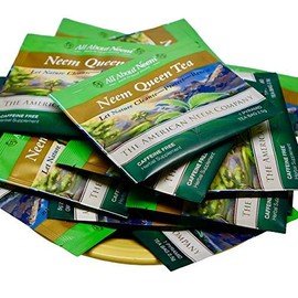 Neem Queen Tea Bags | Pyramid Tea Bags | 60 Count Wrapped for Travel | Organic Green America's Choice